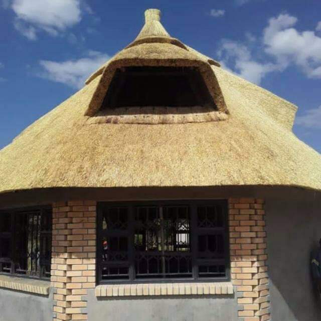 Thatched roof interior